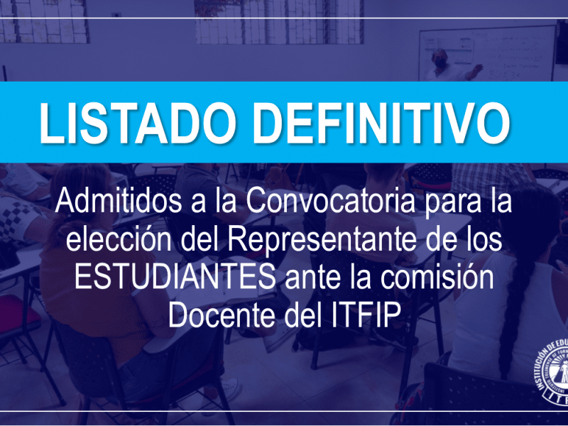 Listado Admitido Representante Estudiantes